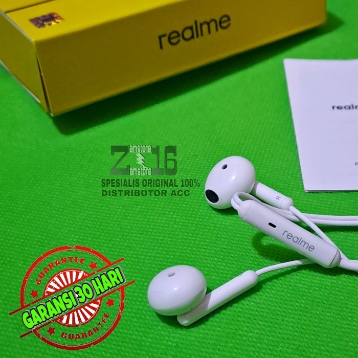 Headset Earphone Realme 3 3X 3Pro Super Bas Original 100% Relme Ori Terlaris R0324C