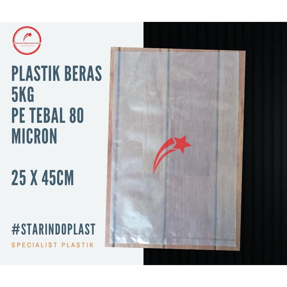Termurah Plastik Beras Pe 5Kg Polos Isi 50 Lembar Murah