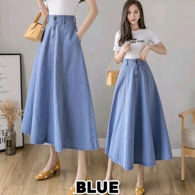 Termurah Rok Jeans Wanita 7/8 # Rok Jeans Terbaru 2023 # Rok Jeans Cod