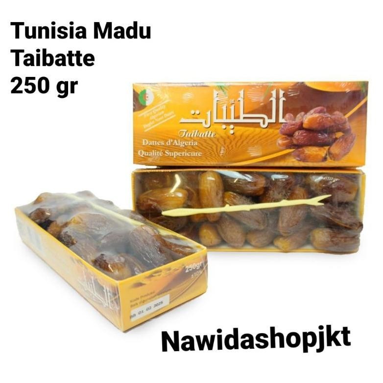 

Kurma Tunisia Madu Taibatte 20 X 250 Gr 1 Dus New