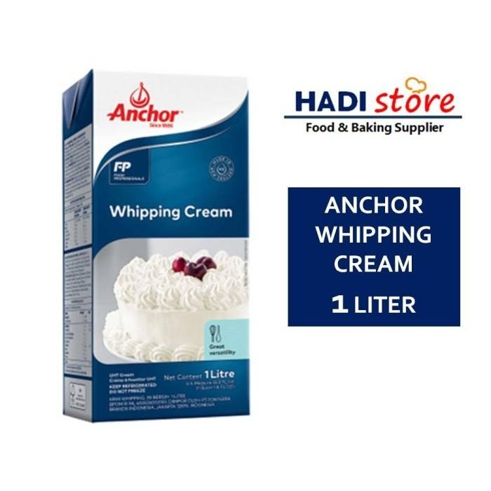 

Anchor Whipping Cream 1 Liter 1Lt 1Ltr