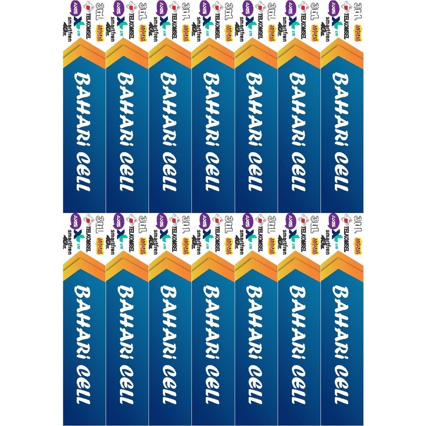 

Stiker Etalase Konter Pulsa Model Teranyar Azizahshop Cod