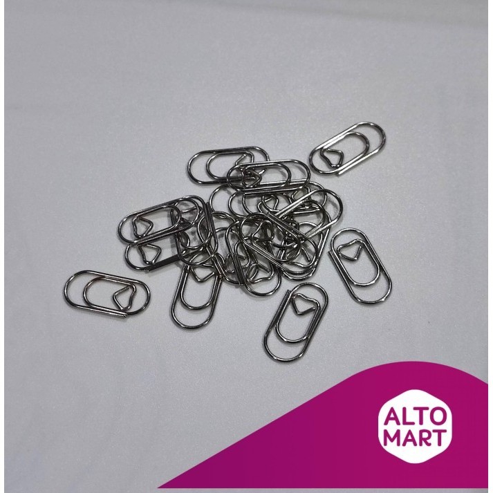 

Heart Shaped R Clip 20 Mm (50 Pc) Klip Kertas Hati Rclip Metal
