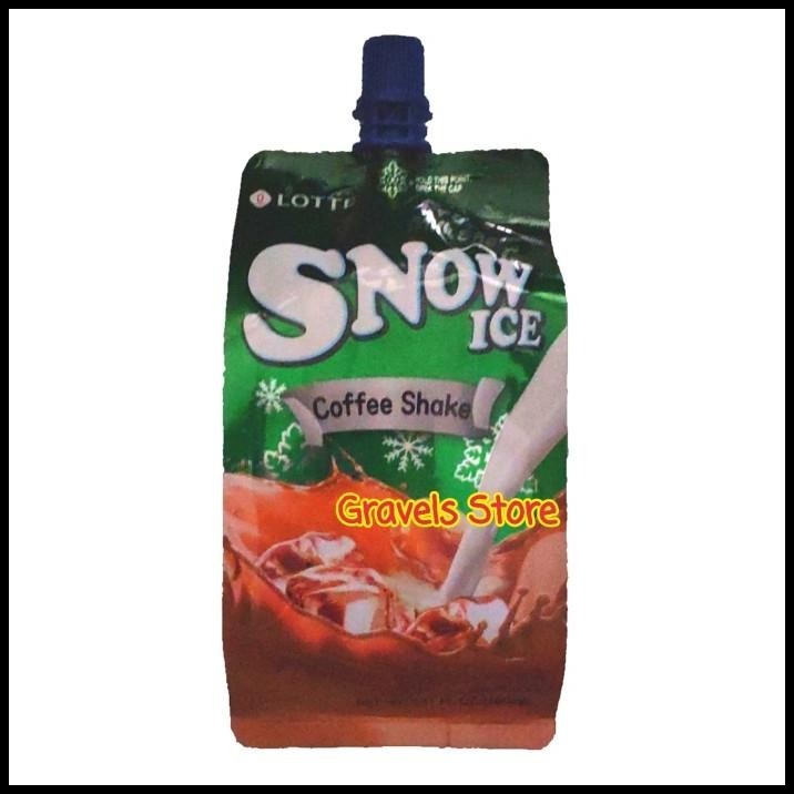 

Lotte Cool Rush Snow Ice Coffee Shake - Es Korea Rasa Kopi Dan Susu