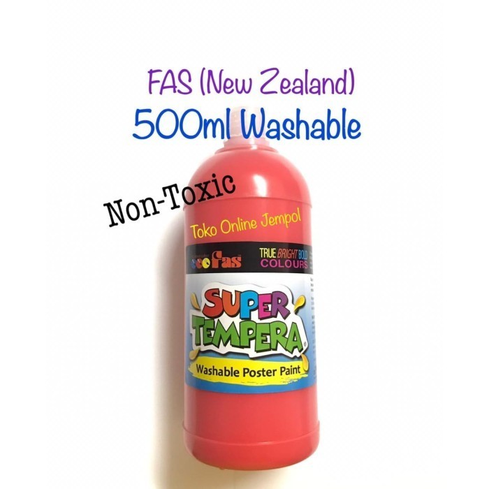 

500Ml Cat Washable Poster Paint Non Toxic Tempera Fas Atk1031Fs