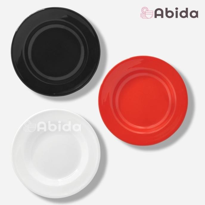 Abida 1 Lusin Piring Melamin 9 Inch - Piring Makan Lusinan Grosir G109