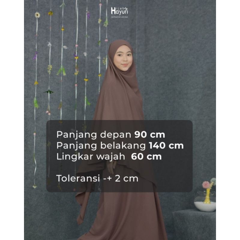 NEW PREMIUM DAILY HIJAB French Khimar Mumtaza HIJAB HAYURI ORIGINAL 100% [French Khimar Only]