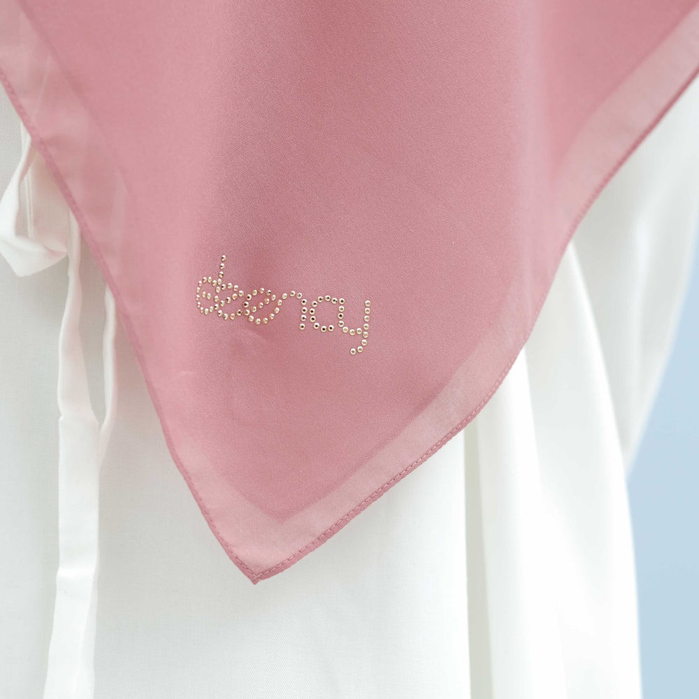NEW PREMIUM DAILY HIJAB KERUDUNG DEENAY ORI LIZA SYARI DUSTY PINK Hijab Jilbab Segi Empat Segiempat