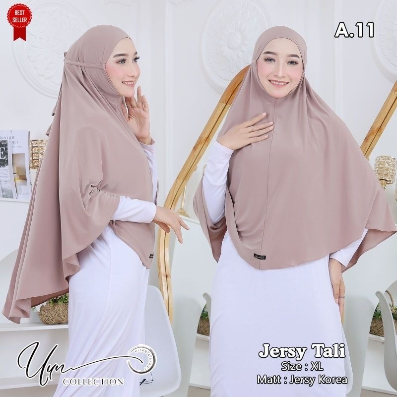 NEW PREMIUM DAILY HIJAB CodBergo Jersey Tali XL Uun ( Isi 5 Pcs )