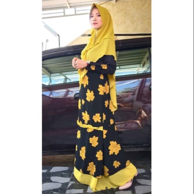 NEW PREMIUM DAILY HIJAB SET GAMIS SYARI BAJU MUSLIM MERMAID DUYUNG MONALISA MAPPLE SERUT KHIMAR