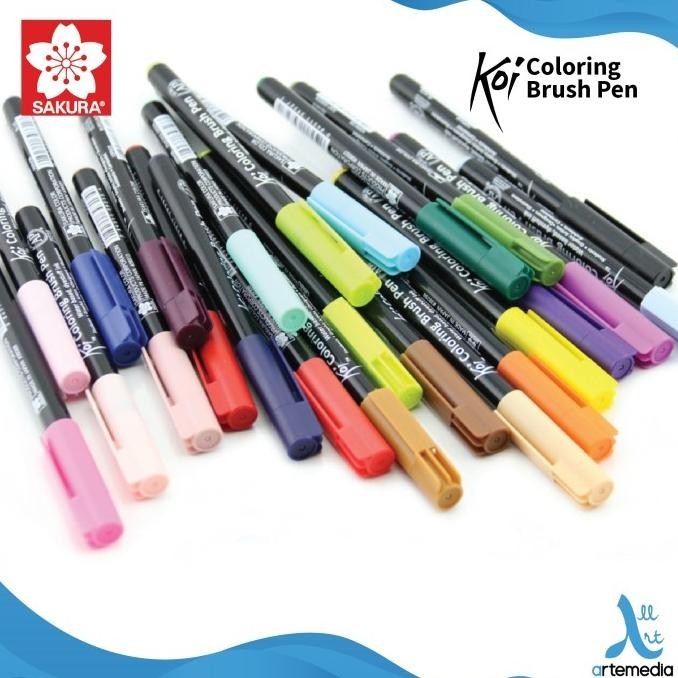 

Kirim Brush Pen Sakura Koi Coloring Brush Pen Set 6 Pena Kuas Warna Top 2024