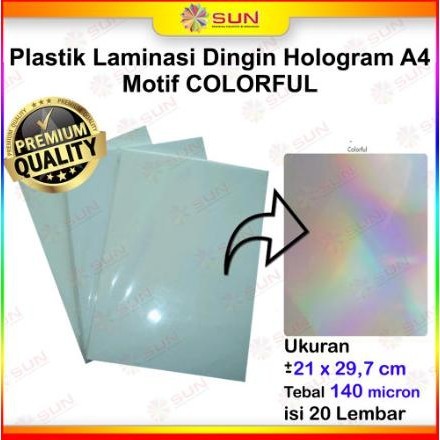 

Sale Plastik Laminasi Dingin Hologram A4 (Pelindung Kertas Foto) Top 2024