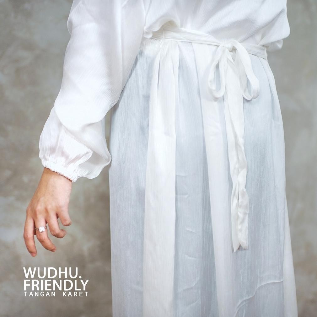 (Cod) Outer Tunik Kondangan Ld120 Korea Putih Busui Silk Cradenza Myzain Bisa Cod