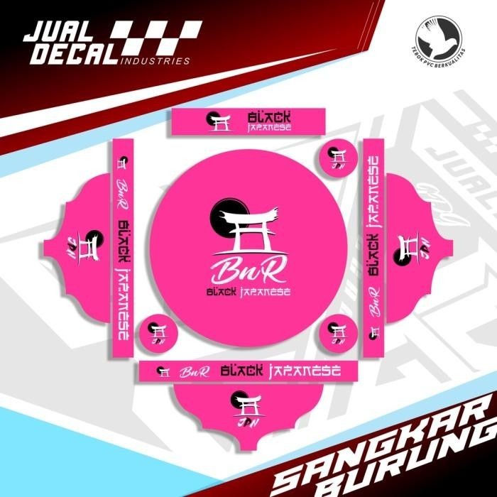 SIAP KIRIM STIKER TEBOK BNR JAPAN LOVEBIRD BATMAN DECAL SANGKAR BURUNG