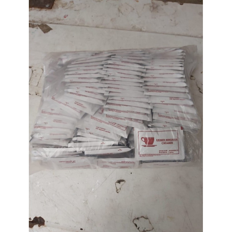 

Ready KRIMER MINUMAN SACHET HOTEL CAFE RESTO 3 GR ISI 250 PCS