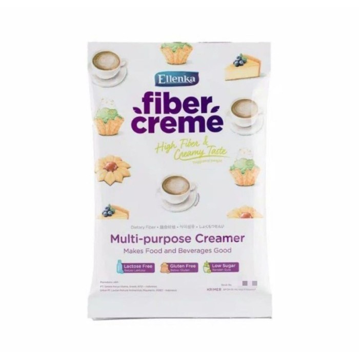 

Ready Fiber Creme Ellenka 1kg - Multi Purpose Creamer Sehat Pengganti Santan