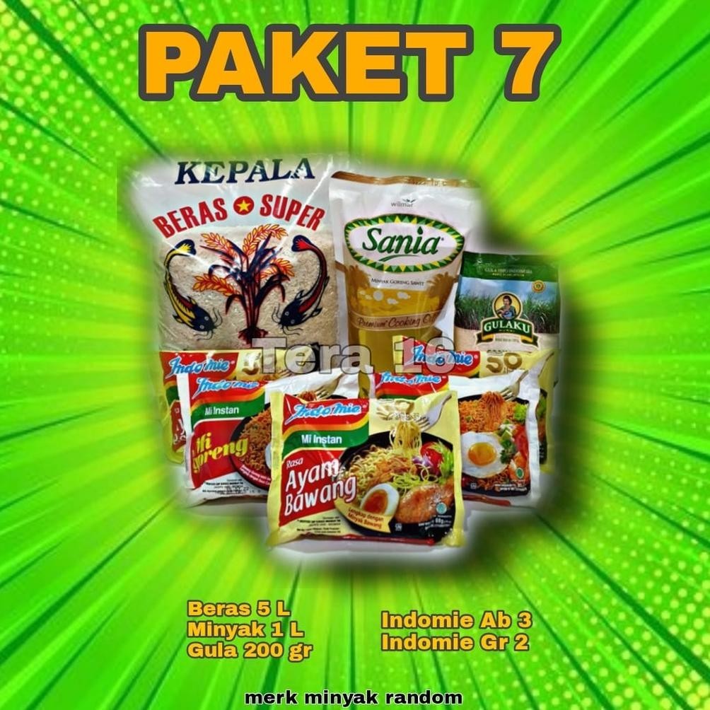 

Siap Kirim !!! Paket 7/Sembako/ Beras /Minyak/ Murah /Bandung/ Paket Lebaran