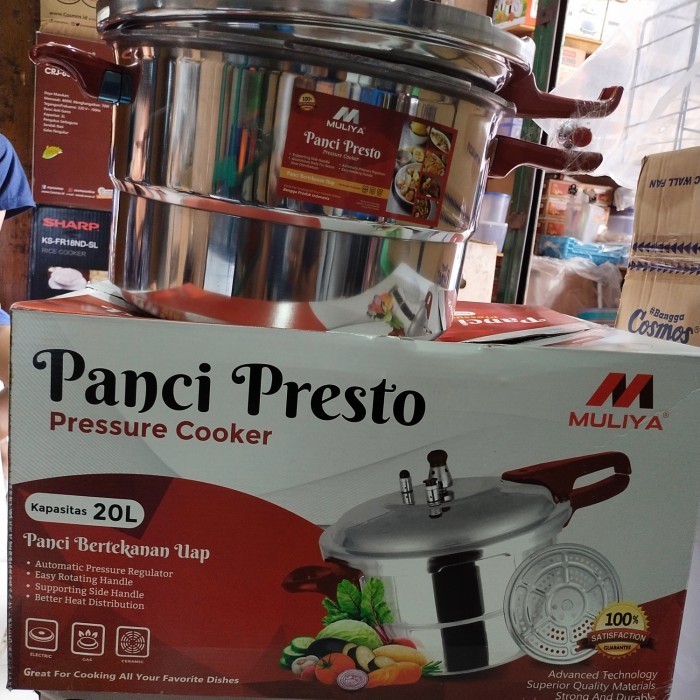 Panci Presto STAINLESS STEEL 20 Liter Mulya