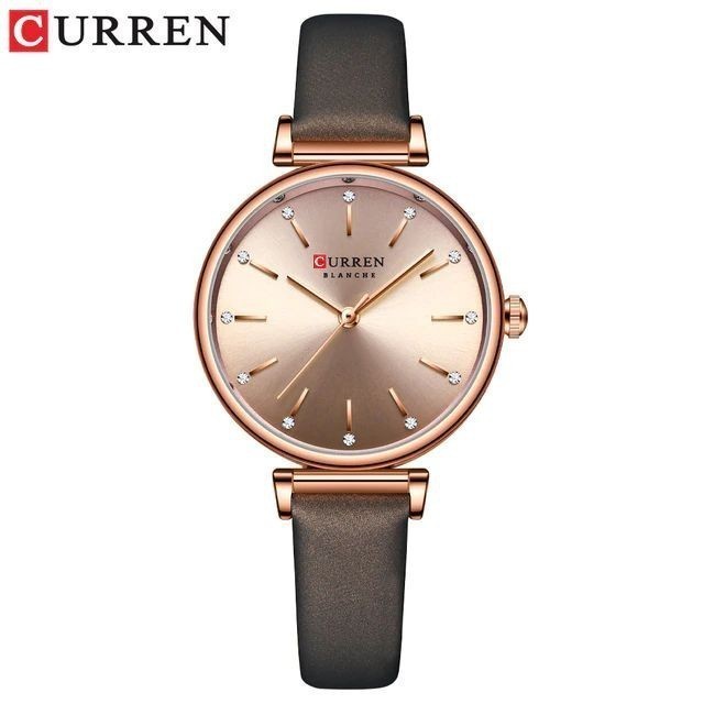 CURREN 9081 JAM TANGAN WANITA ANALOG TALI KULIT