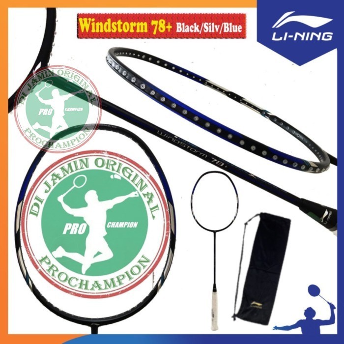 Lining Windstorm 78 Plus Raket Badminton Original