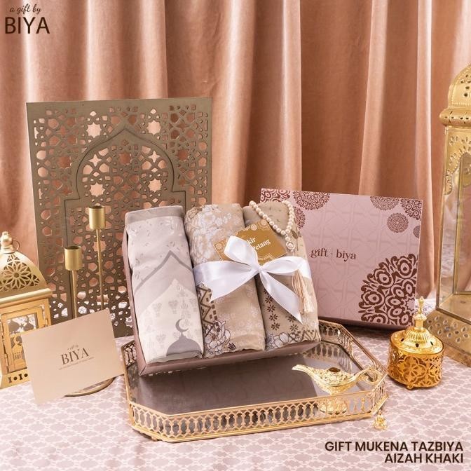 MUKENA DAN SAJADAH TAZBIYA SPECIAL GIFT EXCLUSIVE / KADO / HAMPERS