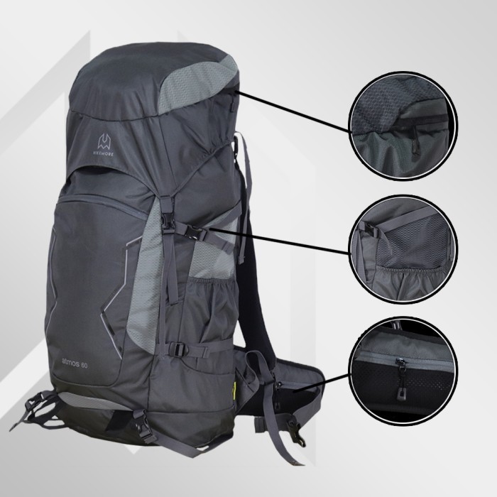Tas Gunung Carrier Backpack Hiking Hikemore Atmos Original