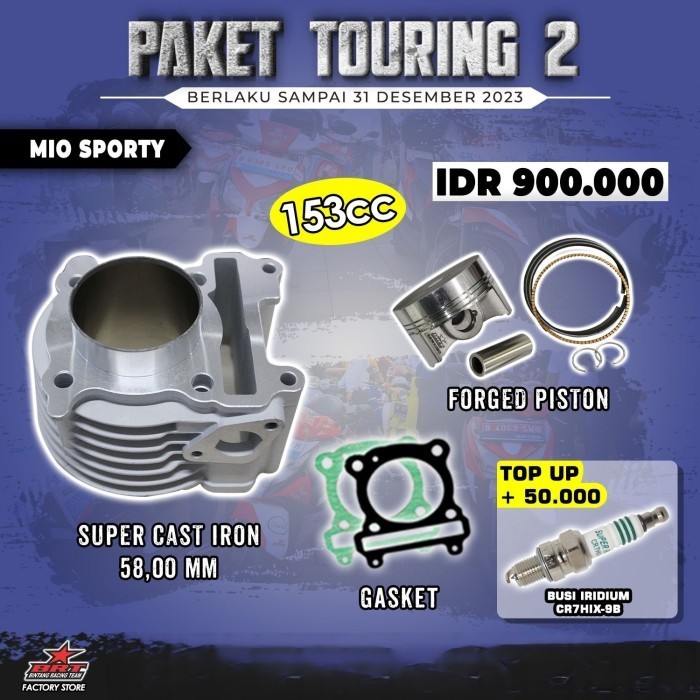 Brt Paket Touring 2 Bore Up Mio Sporty Blok Piston