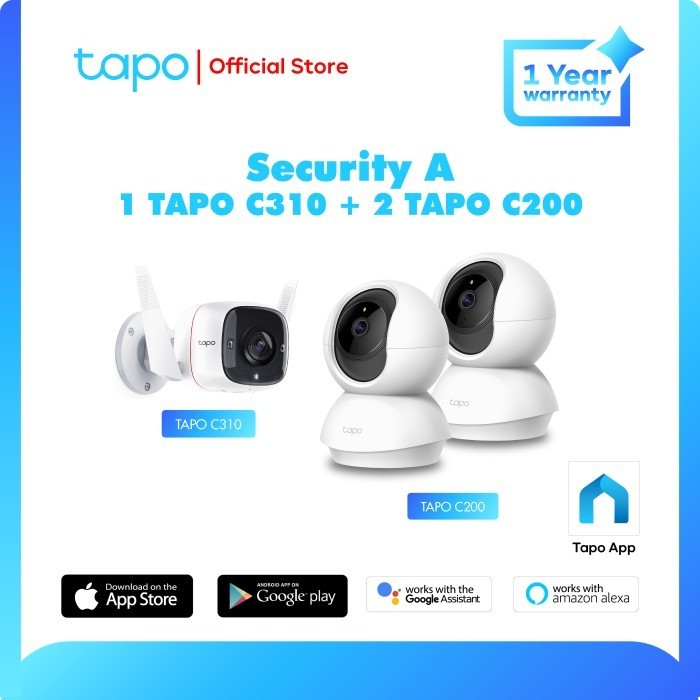 Tapo Paket Security A 1 Tapo C310 + 2 Tapo C200