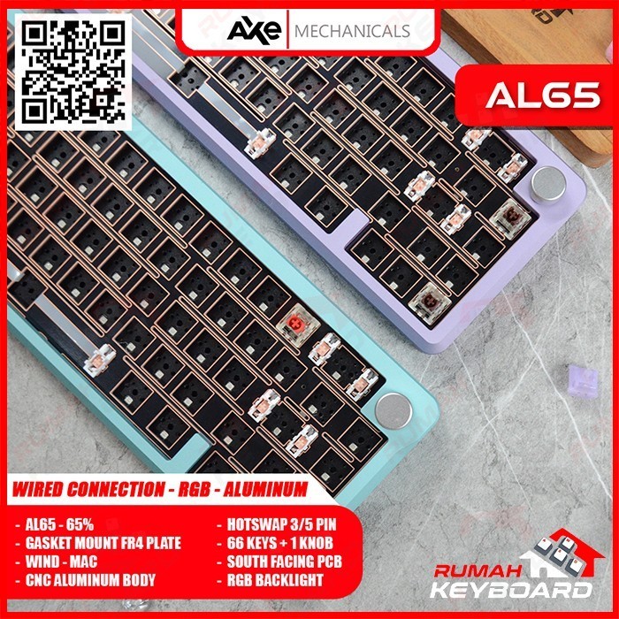Mechanical Keyboard - Al65 - 65% - Gasket - South Rgb - Aluminum