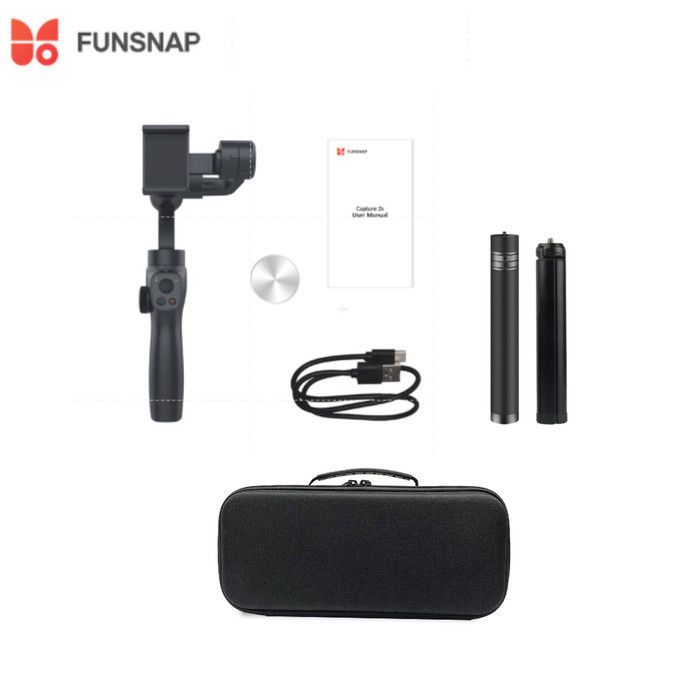 Funsnap Capture Gimbal 2S Stabilizer 3-Axis Set + Tripod + Hard Case