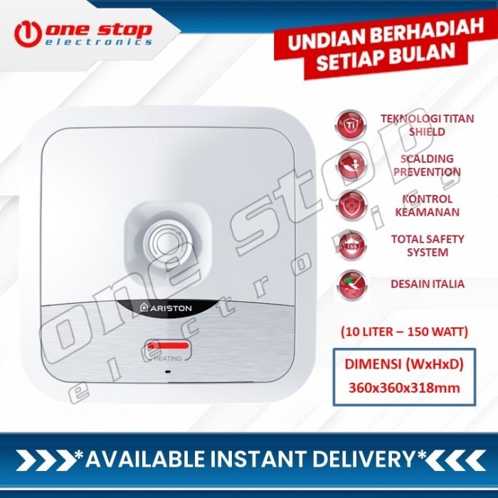 Ariston An2 10 B / An2 10B / Andris2 B Water Heater 10 Liter 150 Watt