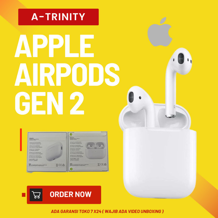 Apple Airpods Gen 2 With Charging Case Resmi Ibox/Digimap