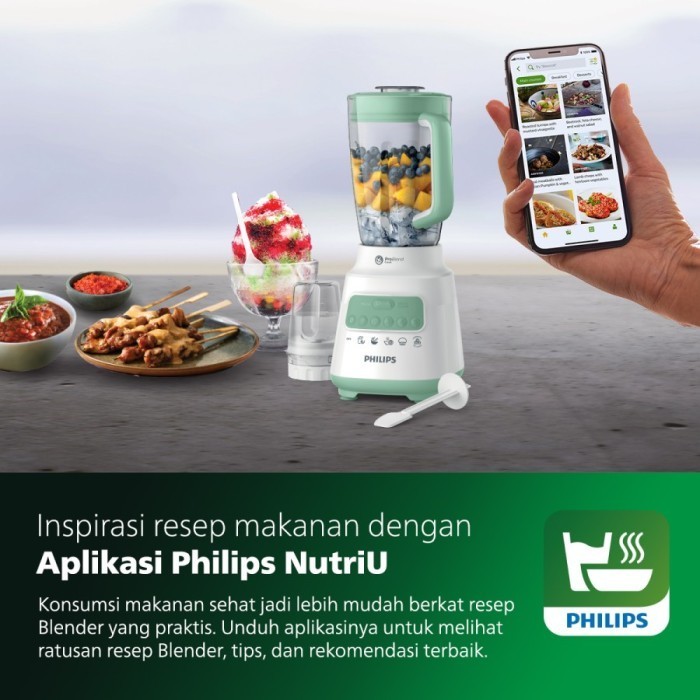 Philips Blender Plastic Hr2221 / Hr 2221 / Hr-2221 (2L) Garansi Resmi