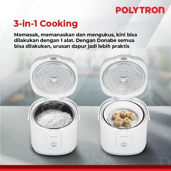Polytron Rice Cooker Donabe 2 Liter Prc 1201