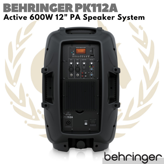 Behringer Pk112A Active 600W 12" Pa Speaker Spiker Aktif Pk 112