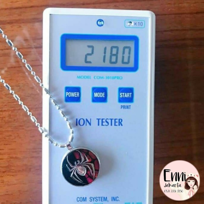 Kalung Kesehatan Lsm Spiderman Pendant Marvel Original Mci Mgi Radiasi