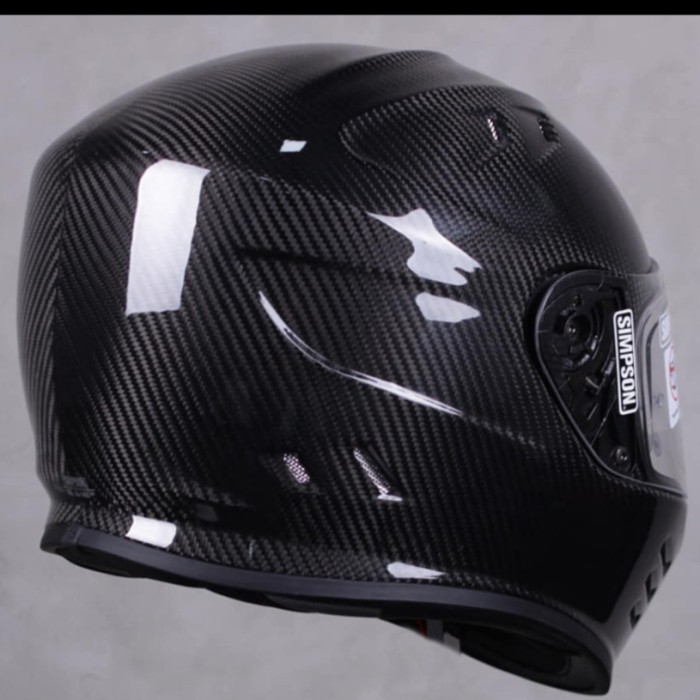 Simpson Venom Carbon Gloss Helm Full Face Original Simpson 100%