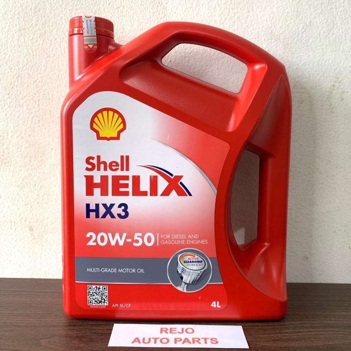 Oli Mesin Shell Helix HX-3 20W-50 4Liter - Oli Mobil Bensin & Diesel