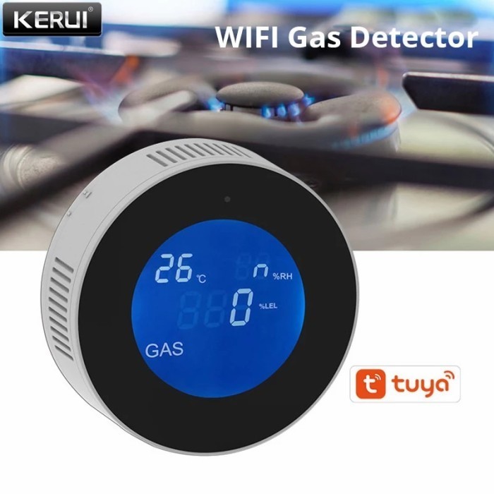 Gas Sensor Smart Gas Detector Lpg Kerui Tuya Smartlife Wifi Termometer