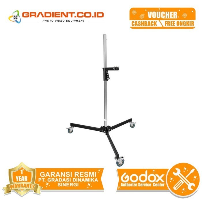 Godox 240Fs Wheeled Light Stand Tripod Stand Roda Godox