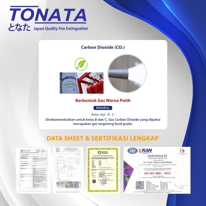 Apar 3 Kg Karbondioksida (Co2) Tonata / Set Komplit