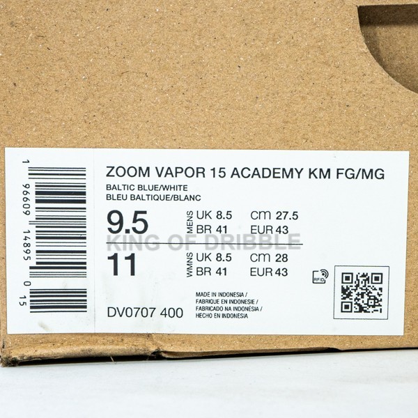 Sepatu Bola Nike Zoom Mercurial Vpr 15 Academy Km Mg Dv0707-400 Ori