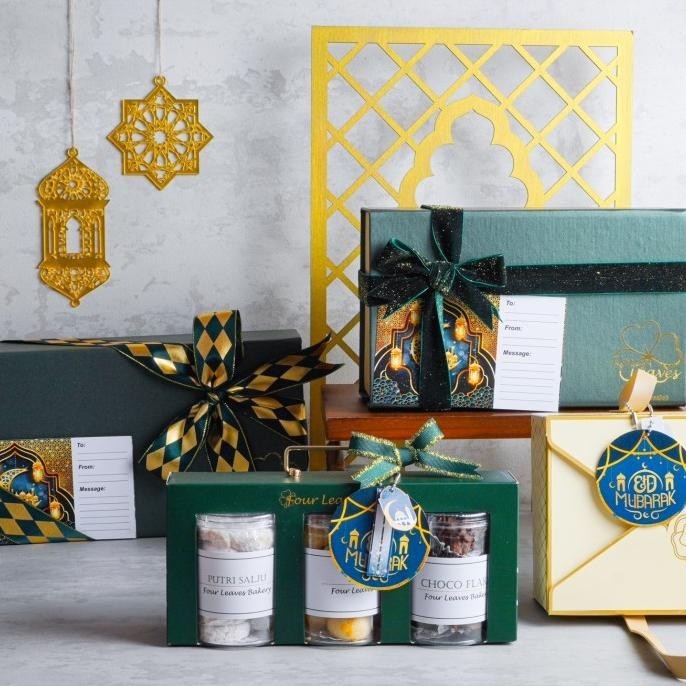 

P19A Hampers Premium lebaran / parcel lebaran / 3 toples / nastar wisman