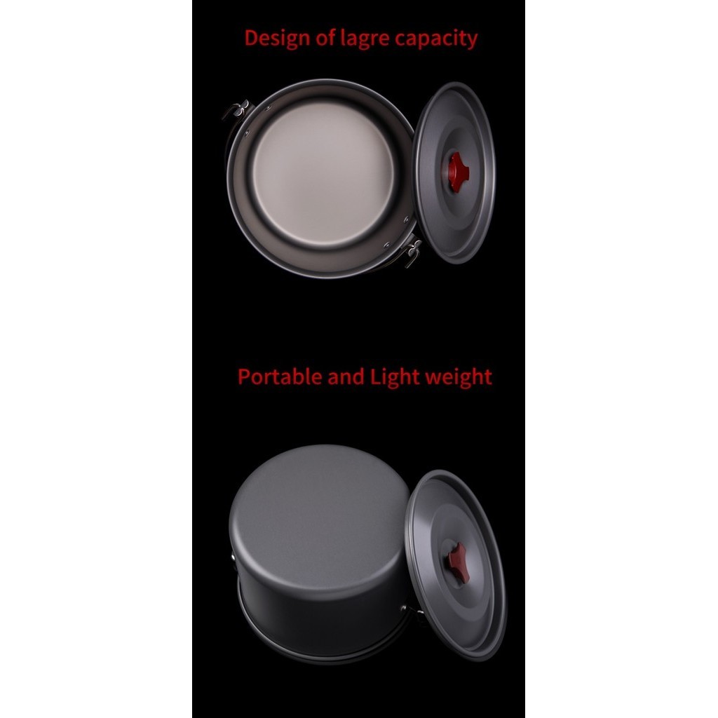 Cooking Pot Gantung Naturehike Nh17D021-G Panci Nesting Camping Ul