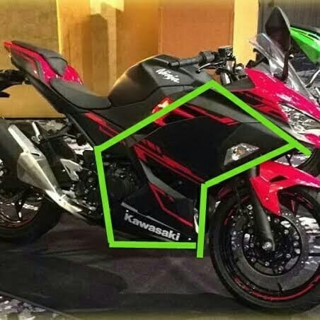 Cover Dy Fairing Atas Ninja 250 Fi 2018 Original