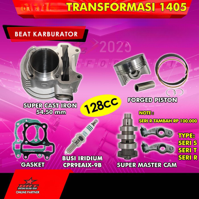 Brt Paket Bore Up Beat Karbu-Blok-Piston-Master Cam-Promo 1406