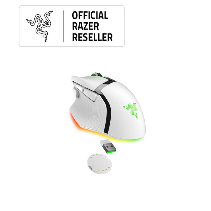 Razer Basilisk V3 Pro - White - Wireless Rgb Optical Gaming Mouse