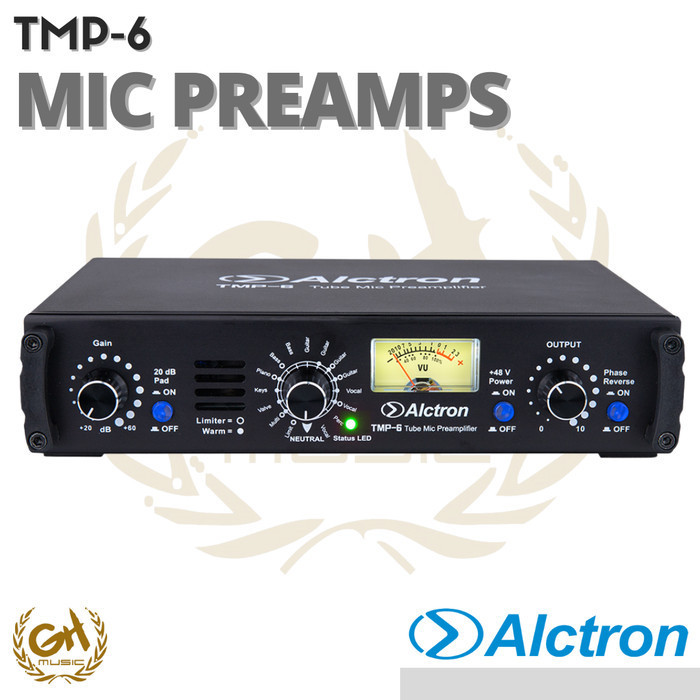 Alctron Tmp6 Mic Preamp, Tmp-6 Tube Mic Pre Amplifier