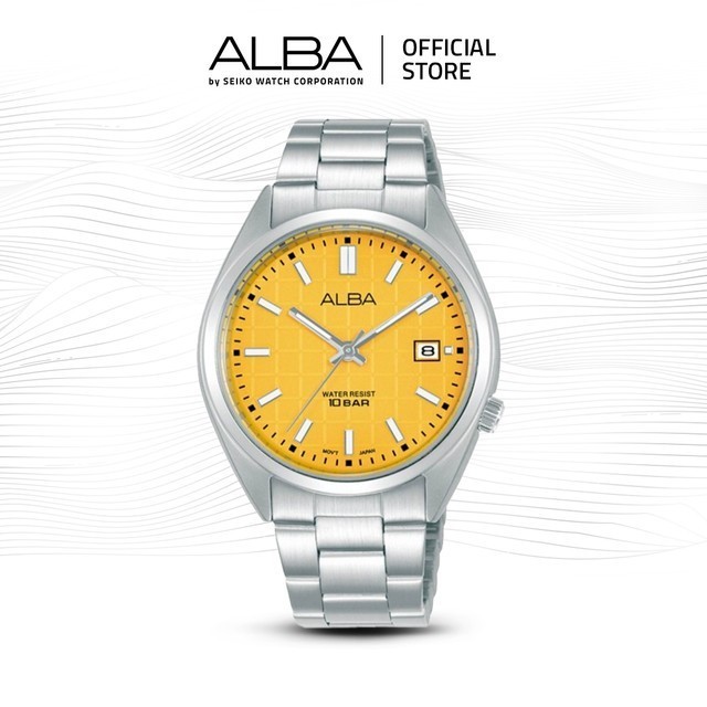 Jam Tangan Alba Unisex Silver Alba Gelato Ag8M41 Quartz Ag8M41X1