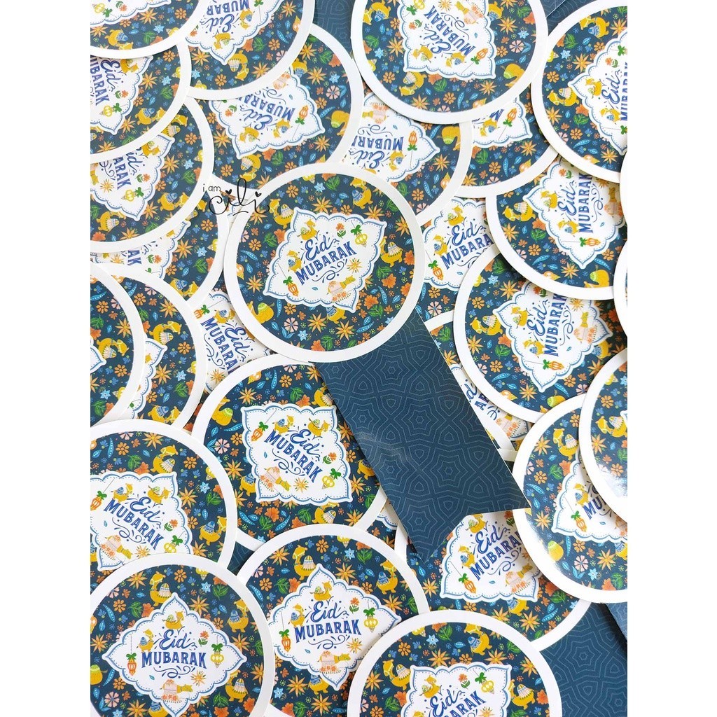 

(Sif100+Sif101) Stiker Toples Eid Lebaran Idul Fitri Kiran Unta [Isi 25 Stiker]